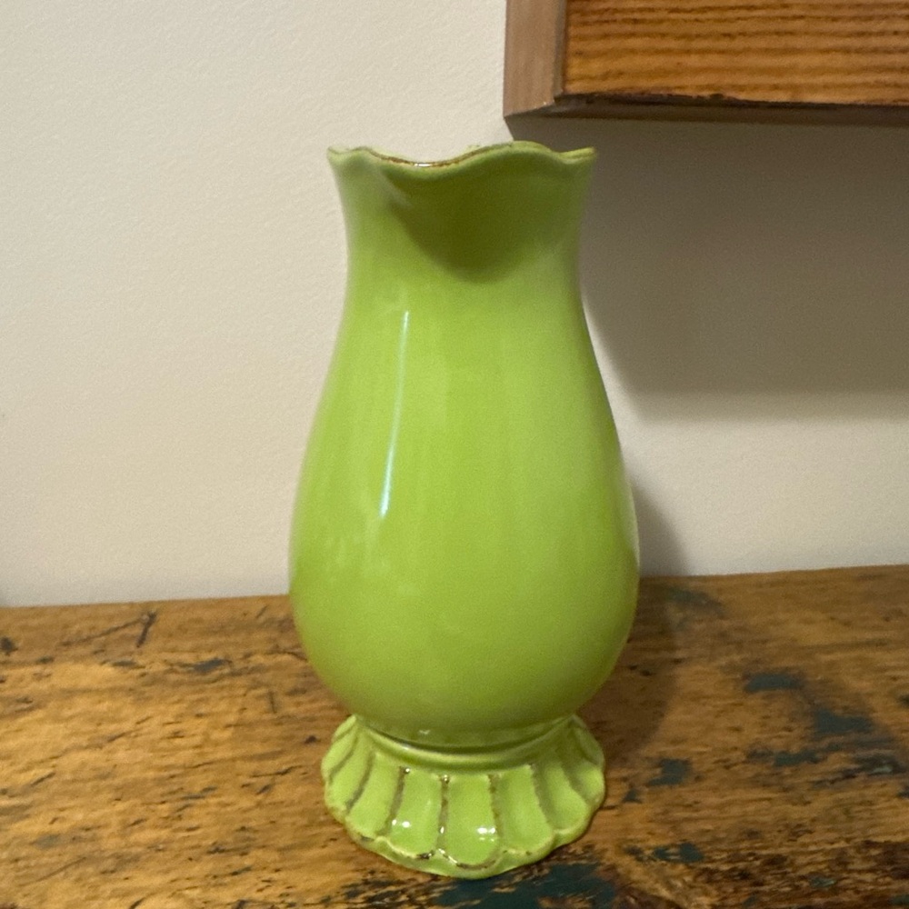 Green Ceramic Pitcher - Picture 4 of 6